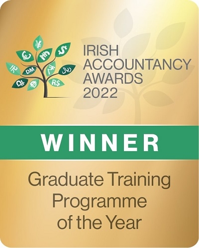 Irish Accountancy Awards 2022 Winner badge