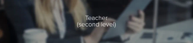 Featured image for Teacher, second level
