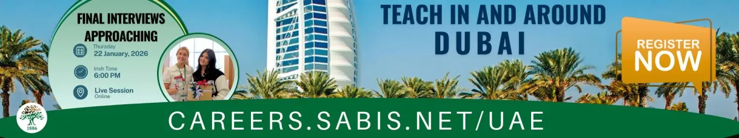 Teach in and Around Dubai - SABIS Webinar image