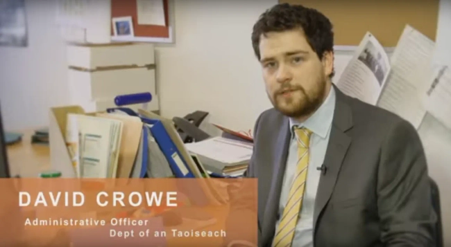 Featured image for David Crowe, Administrative Officer, Department of an Taoiseach