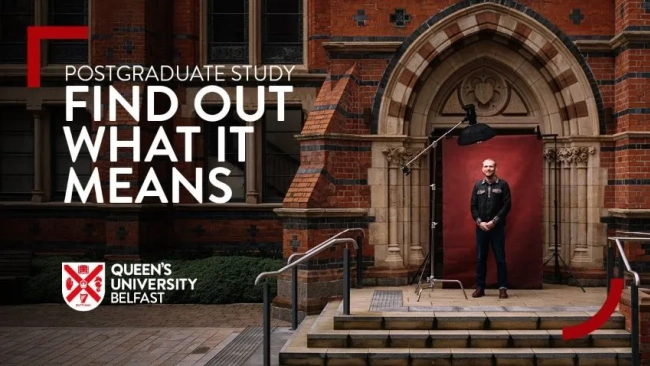 Thumbnail image for Postgraduate Study at Queen's | Find Out What It Means | Joe Ireland