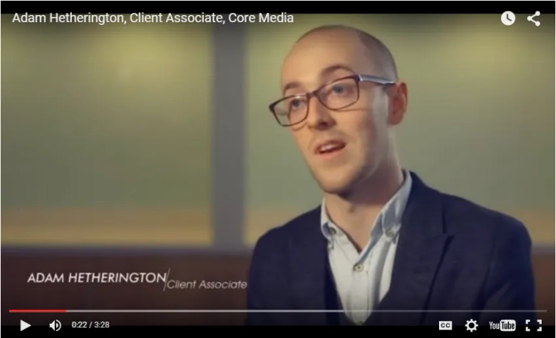 Adam Hetherington, Client Associate, Core Media