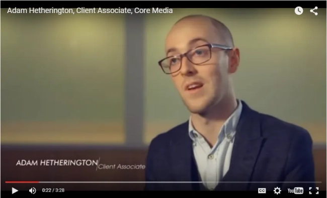 Featured image for Adam Hetherington, Client Associate, Core Media