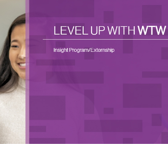 LEVEL UP WITH WTW - Insight Program/Externship image