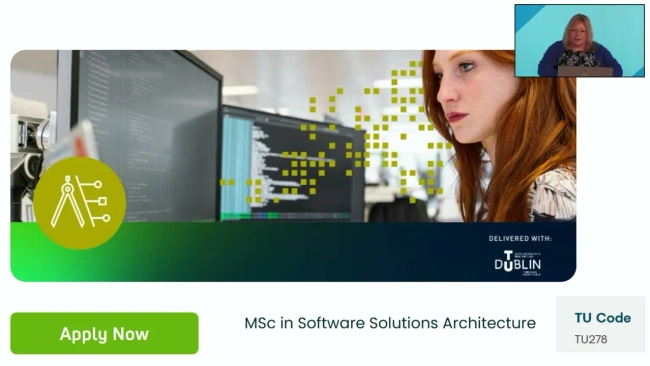 Thumbnail image for TU Dublin Master of Science in Software Solutions Architecture - TU278