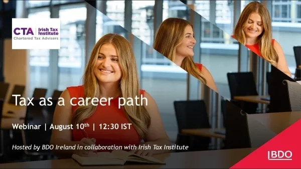 Thumbnail image for Tax as a career path | Choose Your Career Path Webinar Series