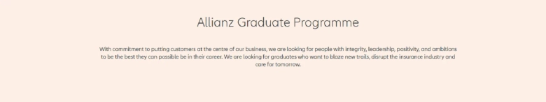 Allianz Graduate Programme