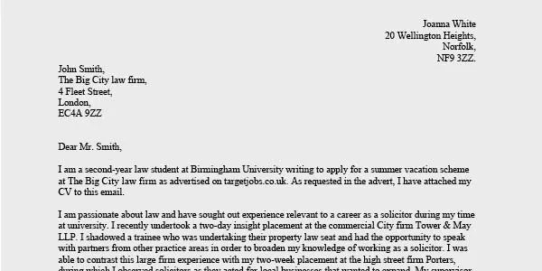cover letter for graduate programme
