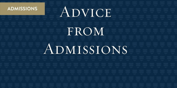 Thumbnail for Advice from Admissions