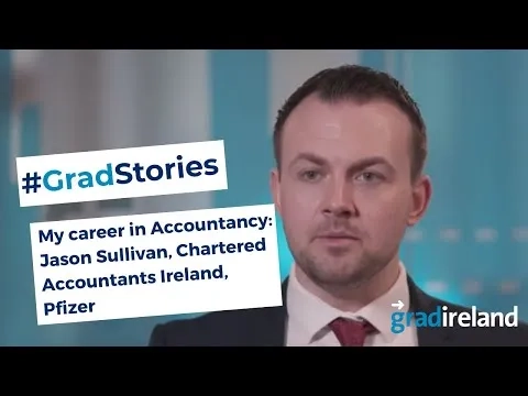 Thumbnail for #Gradstories Jason Sullivan, Chartered Accountant, Pfizer (Video)