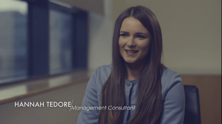 Hero image for Hannah Tedore, Management Consultant, EY 