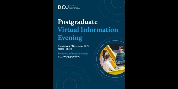 Thumbnail image for DCU Postgraduate Virtual Information Evening