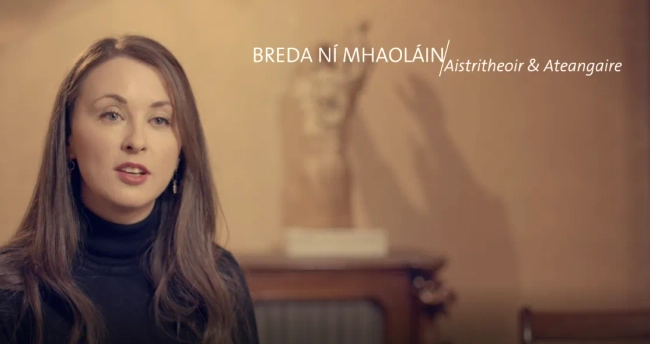 Featured image for Breda Ní Mhaoláin, Aistritheoir, Ateangaire (Translator, Interpreter) Oireachtas