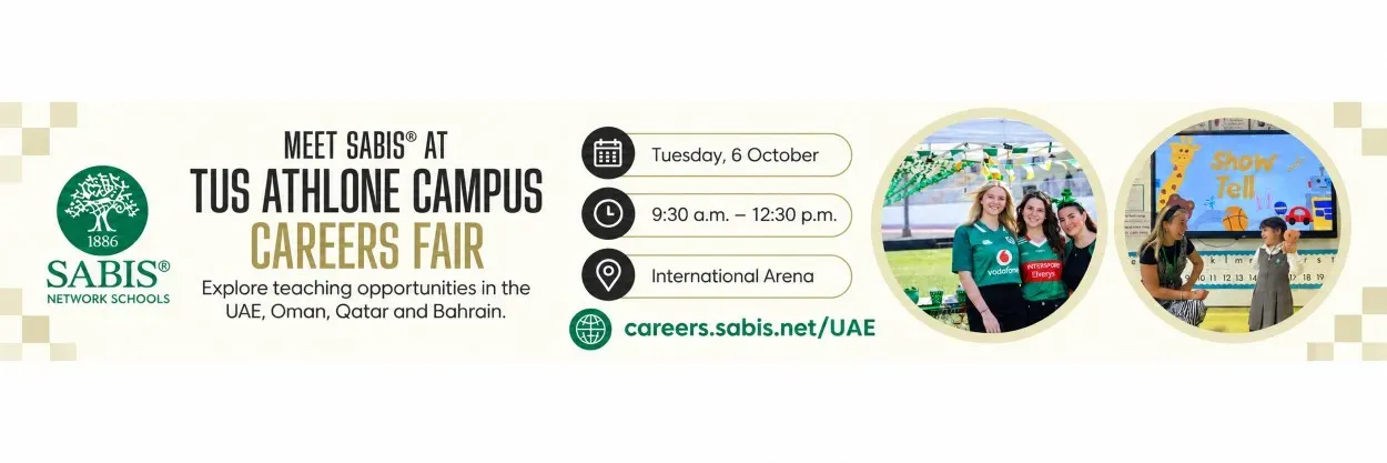 SABIS® Network Schools – TUS Athlone Campus Careers Fair image