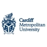 Cardiff Metropolitan University logo with shield, dragon, and text