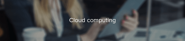 Banner for Cloud computing