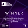 Best Candidate Application, Onboarding, or Induction Experience 2025 Winner