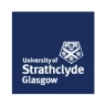 Logo of the University of Strathclyde Glasgow on a navy blue background.