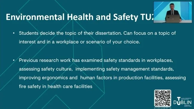 Thumbnail image for TU Dublin - Master of Science in Environmental Health and Safety (TU260, TU261)